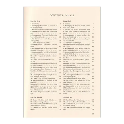 Messiah ( Der Messias) - HWV 56 - Vocal Score - Urtext