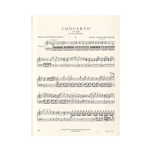 Concerto In G Major (Flute)