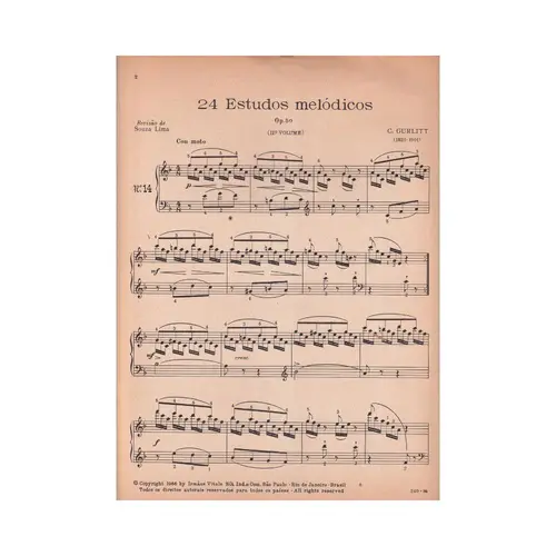 24 Estudos Melodicos - Op.50  Vol.2 (Edição Antiga)