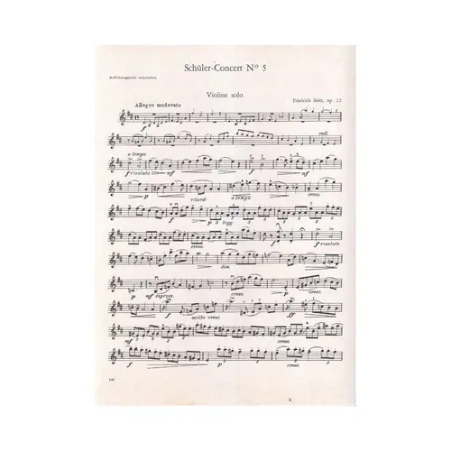 Schuler-Concert N.5 D Major - Op.22
