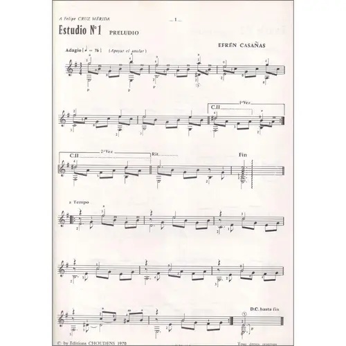 10 Etudes Pour Guitare