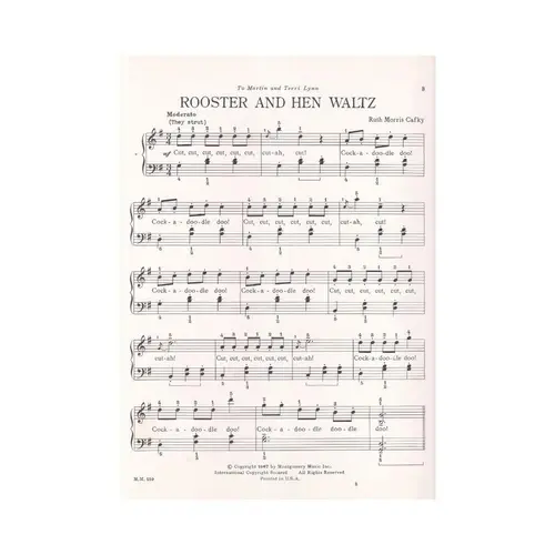 Rooster And Hen Waltz for piano