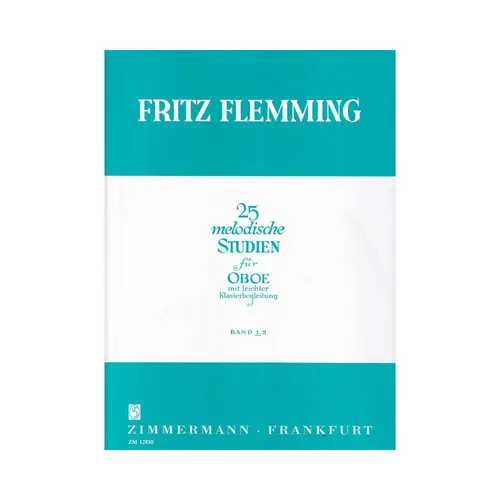 25 Melodische Studien For Oboe Band 1