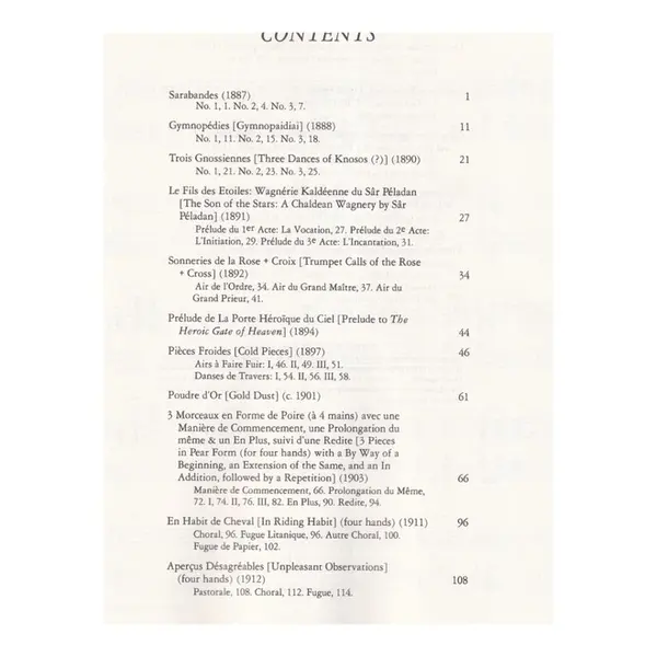Gymnopedies, Gnossiennes And Others Works For Piano