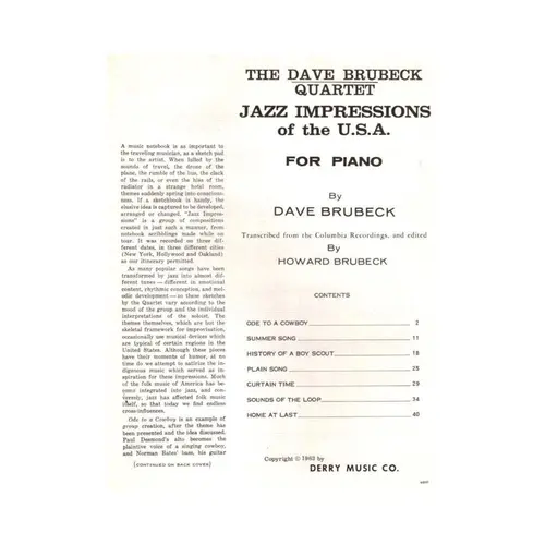 Jazz Impressions Of The U.S.A.
