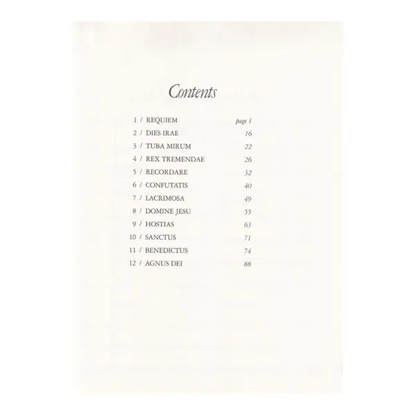 Requiem - KV 626 - Full Score