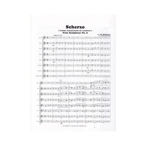Scherzo - From Symphony N.6 - Flute Choir