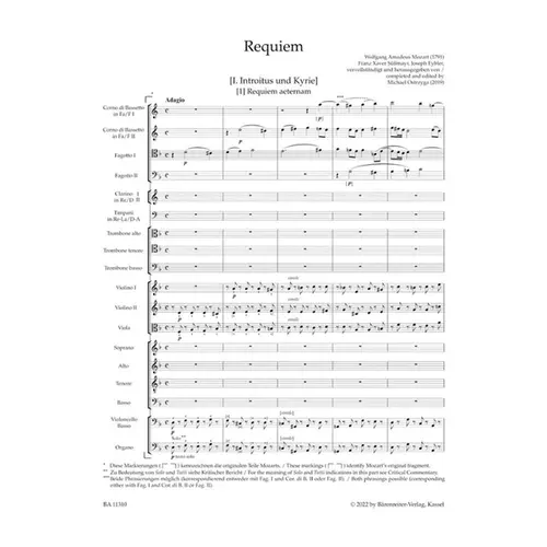 Requiem - full score