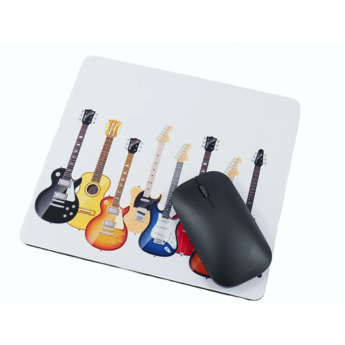Mouse pad retangular guitarras 23x21 cm