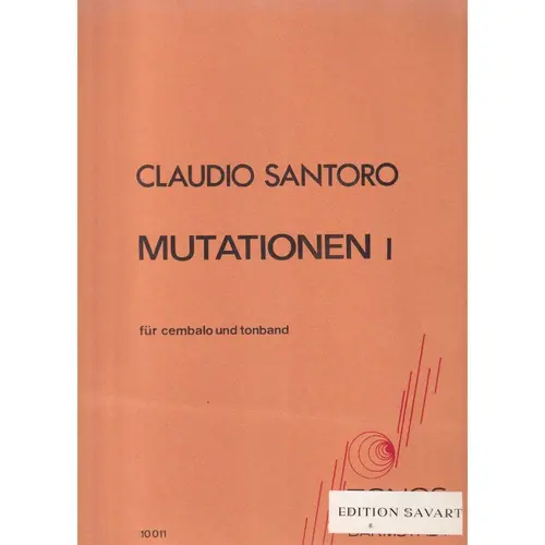 Mutationen I Fur Cembalo Und Tonband
