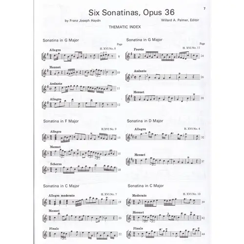 Haydn: 6 Sonatinas