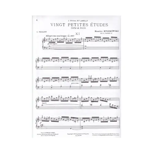 20 Petites Etudes Pour Piano - Op.91 - Vol.2