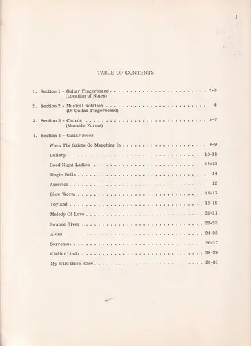 Guitar Method For Chord And Melody Playing