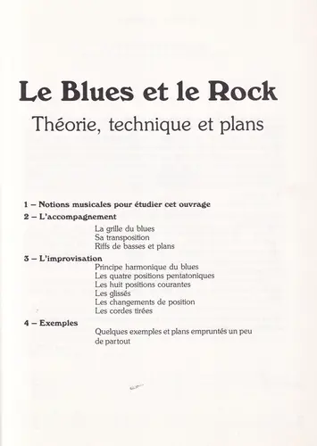 Le Blues Et Le Rock