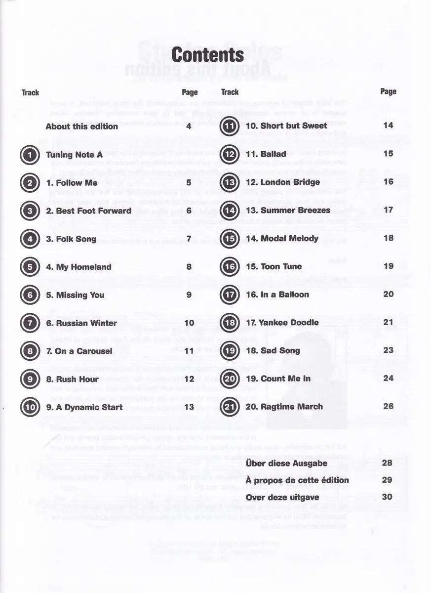 Starter Solos For Flute