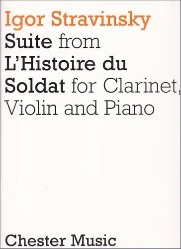 Suite From L`Historie Du Soldat For Clarinet,Violin And Piano
