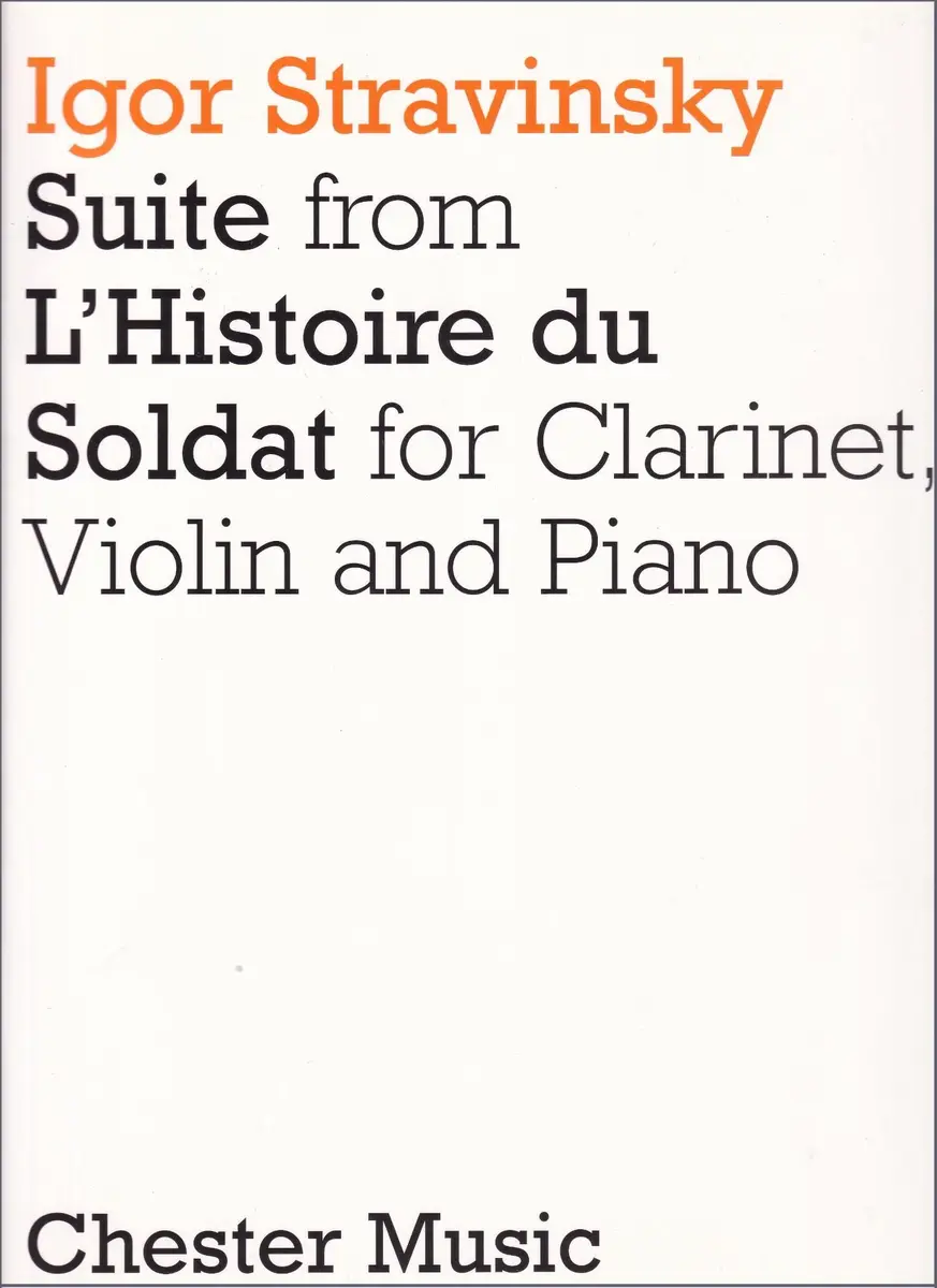 Suite From L`Historie Du Soldat For Clarinet,Violin And Piano