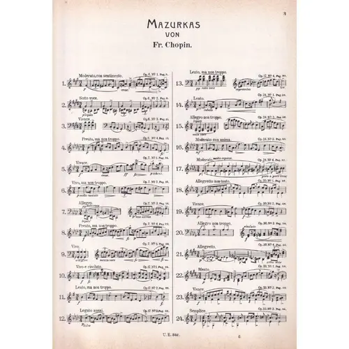 Mazurkas para piano