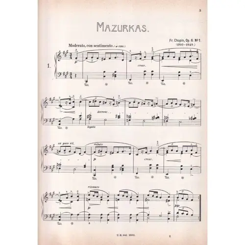 Mazurkas para piano