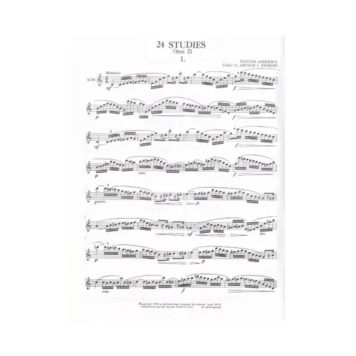 Twenty-Four Studies For Flute Op.21