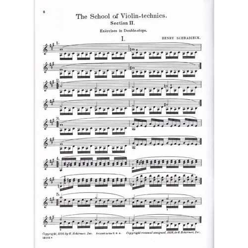 School Of Violin Technique book 2