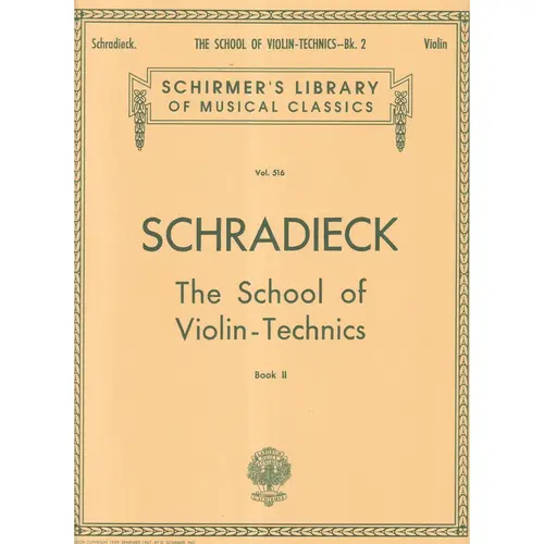 School Of Violin Technique book 2