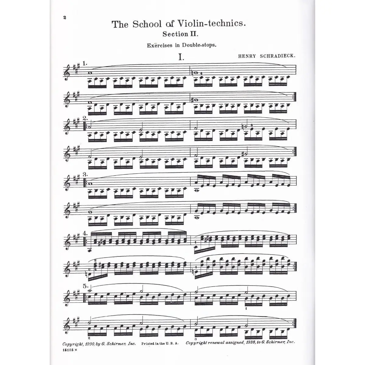 School Of Violin Technique book 2