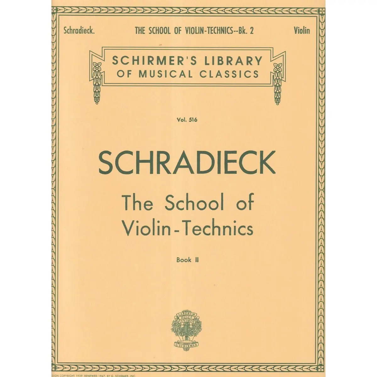 School Of Violin Technique book 2