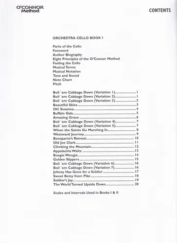 O' Connor Method - Orchestra Cello Book I