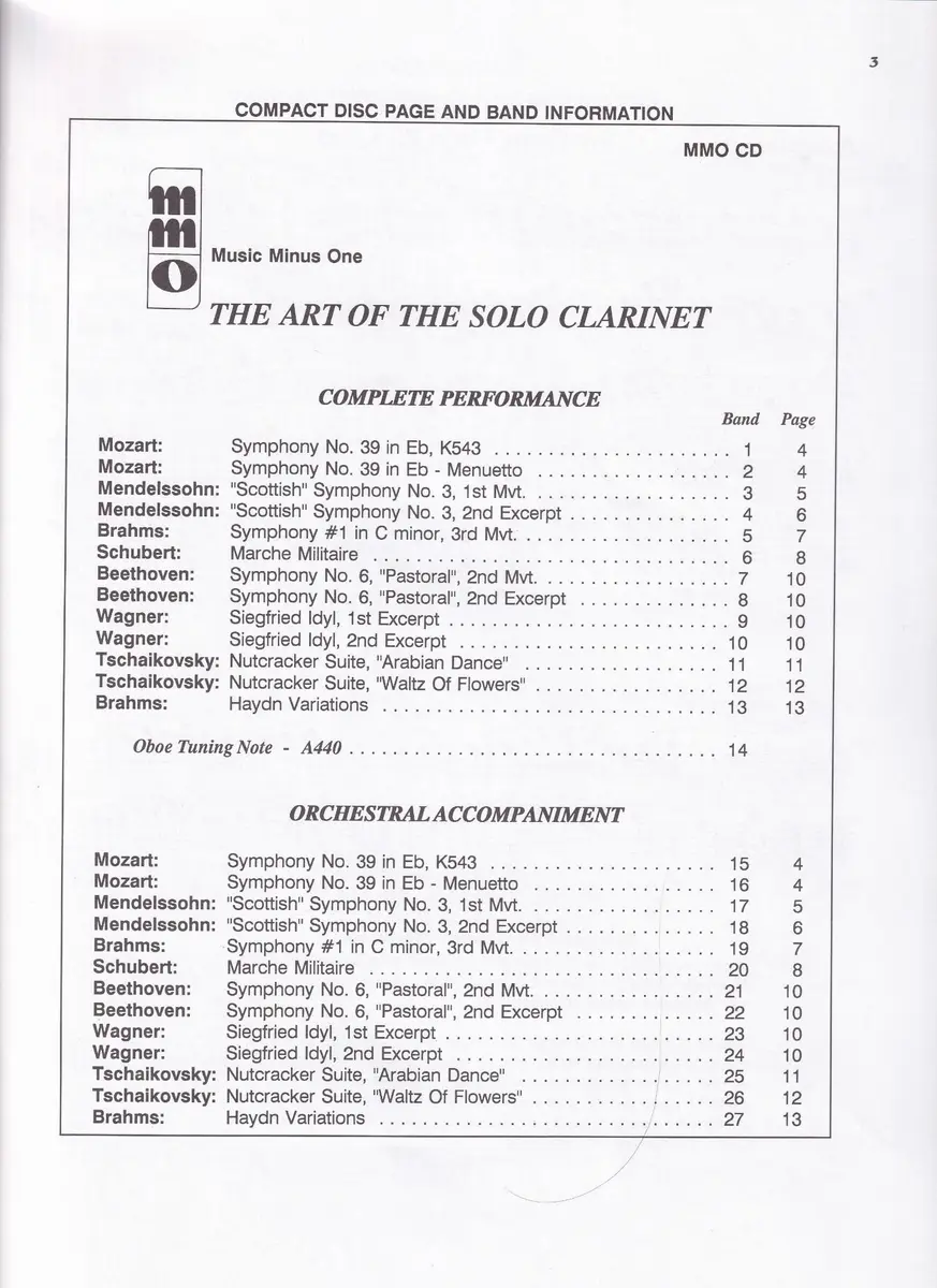 Art Of The Solo Clarinet