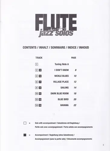 Jazz Solo S - Play Along - Flute