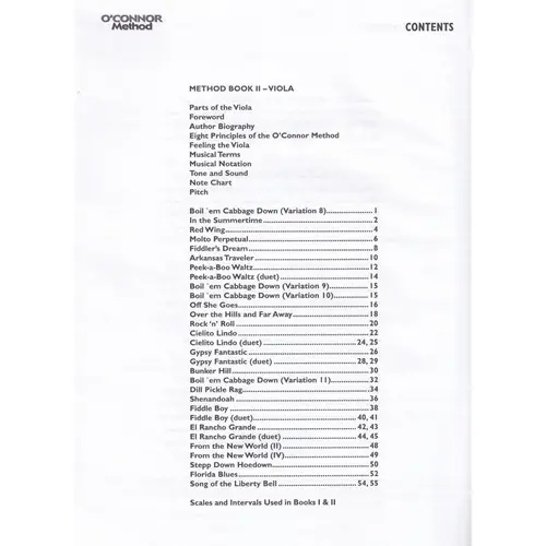O' Connor Method - Viola Book II