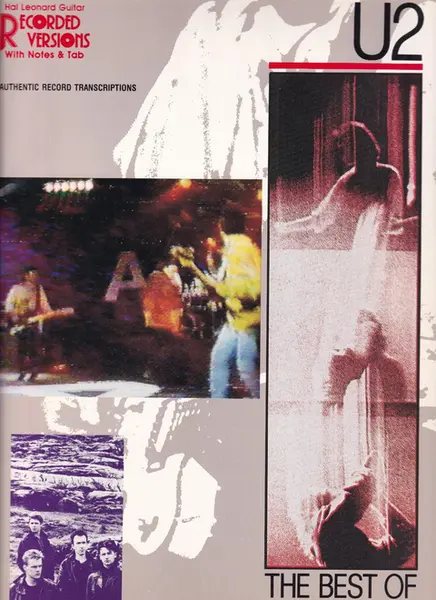 The Best Of U2 - Hal Leonard recorded versions with notes e tab