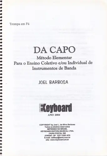Da Capo - Trompa Em Fá