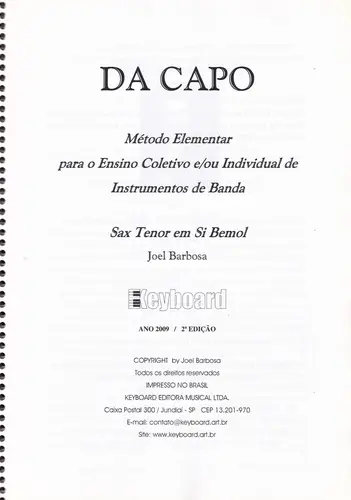 Da Capo - Saxofone Tenor