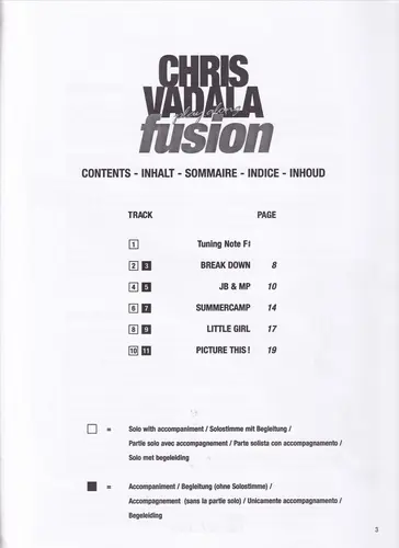 Chris Vadala Play Along Fusion - Alto Sax