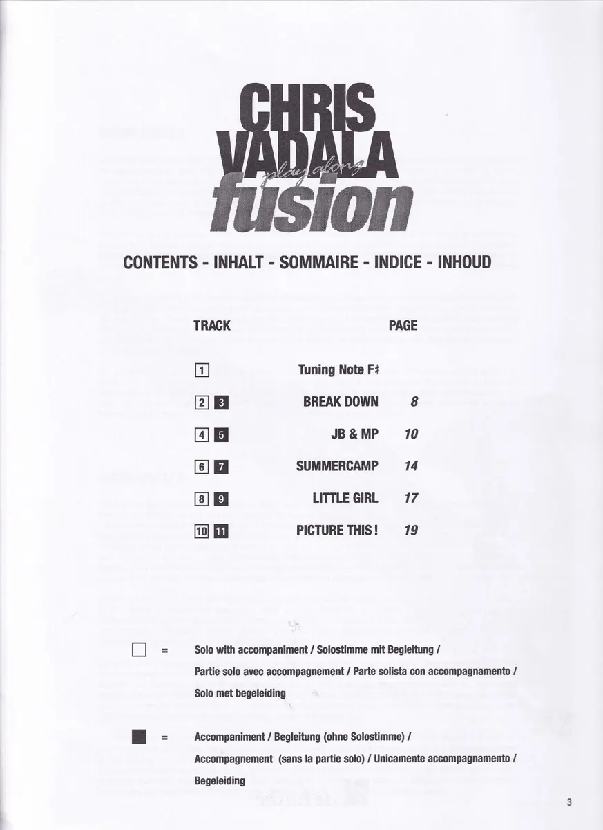 Chris Vadala Play Along Fusion - Alto Sax