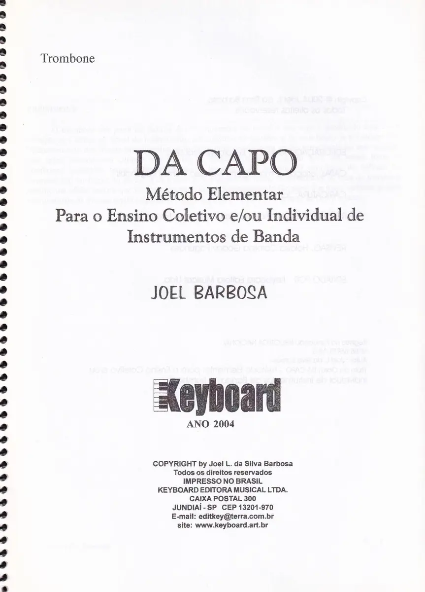 Da Capo - Trombone