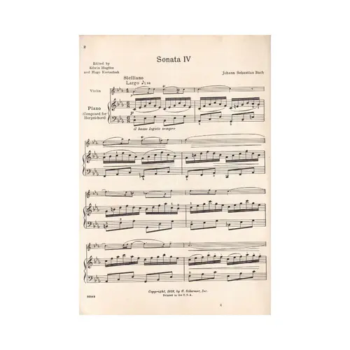 Sonata n.IV in C Minor for violin and piano