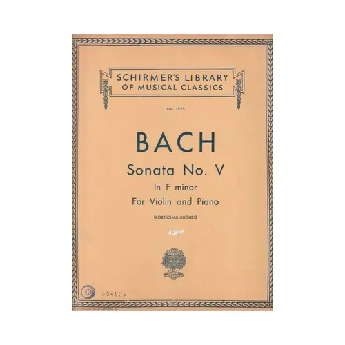 Sonata n.V in F minor for violin and piano