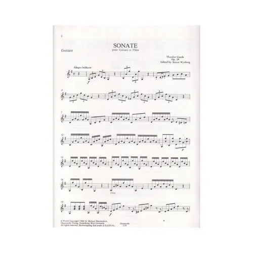 Sonata For Guitar E Flute (Oboe) Or Violin Op.24