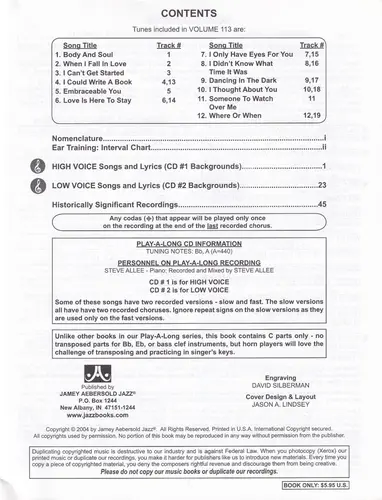 Ja113 - Vocal Standards - Embraceable You - Jamey Aebersold Jazz
