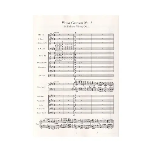 Piano Concertos N.1, 2, 3 In Full Score