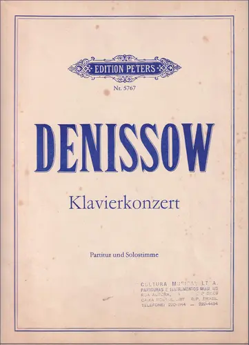 Klavierkonzert - partitur + klavier solo