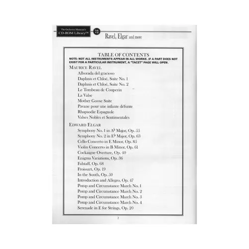 The Orchestra Musician'S Cd-Rom Library Vol.07 - Ravel, Elgar And More - Trumpet