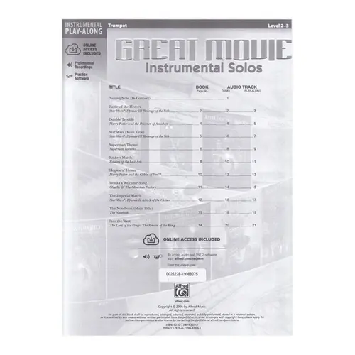 Great Movie Instrumental Solos - Trumpet