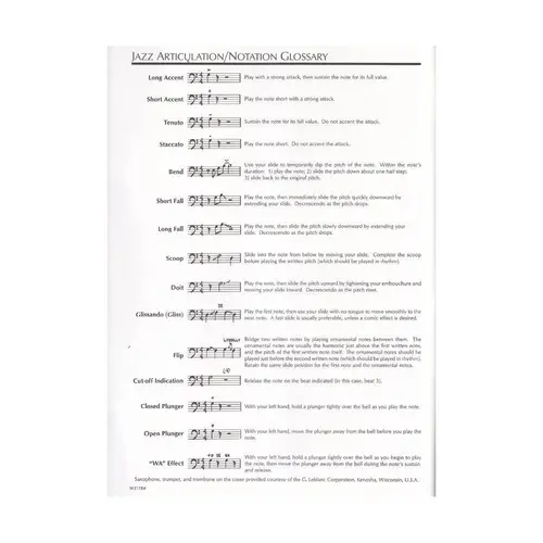 Standard Of Excellence Jazz Ensemble Method - 4Th Trombone