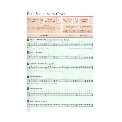 Standard Of Excellence Bk.1 - Timpani E Auxiliary Percussion