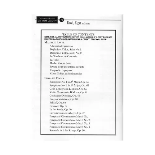 The Orchestra Musician'S Cd-Rom Library Vol.07 - Ravel, Elgar And More - Low Brass