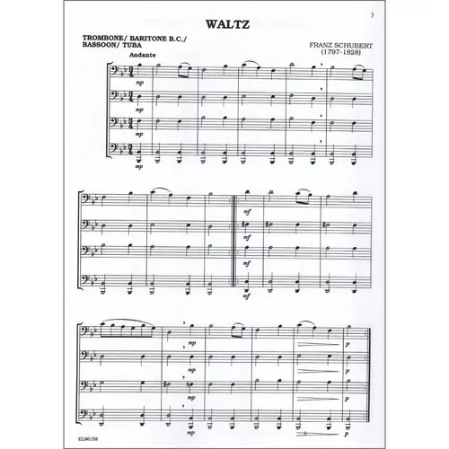 Classical Quartets For All - Trombone, Baritone B.C., Bassoon, Tuba